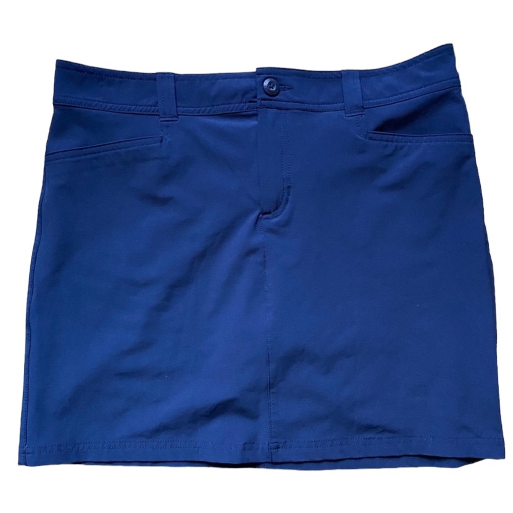 Eddie Bauer Horizon Skort Navy Blue UPF 50 Water Repellant Like New Size 8